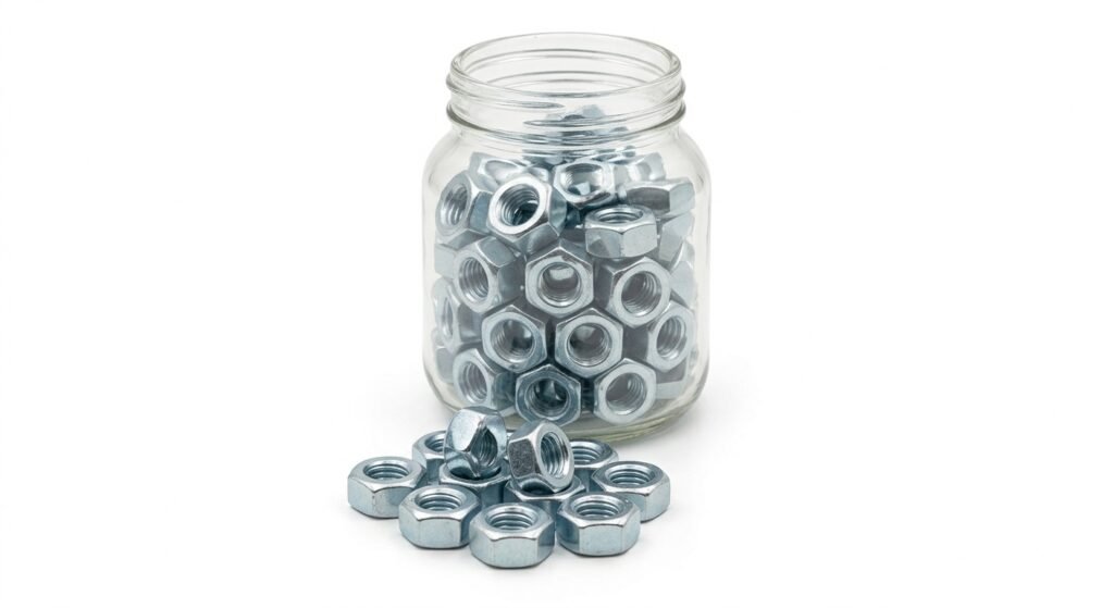 صواميل سداسية قياسية (Hex Nuts)